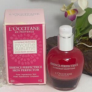 L'Occitane Pivoine Sublime Skin Perfector Essence  - 1 fl oz / 30 ml -New in Box